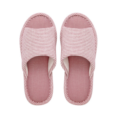 

【Jingdong Supermarket】 Hommy simple home cotton slippers soft floor wood floor slippers female wine red wine 39-40 HM1717