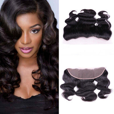 

Peruvian Virgin Hair body Frontal Lace Closure Middle Free Three Part Unprocessed Peruvian body wave Closure Cheap Human Hair
