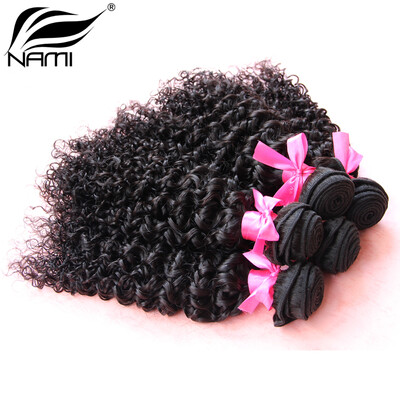 

Nami Hair 2 Bundles Brazilian Curly Weave Remy Hair 100% Human Hair Natural Color Hair Bundles Extensions