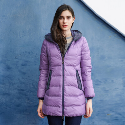 

Snow in the autumn&winter women&39s self-cultivation leisure in the long section of thick hooded down jacket X1401032 watermelon red 126A 170