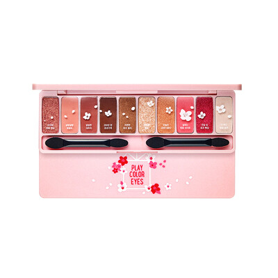 

ETUDE HOUSE Fun color multi-color eye shadow plate 8g love cherry blossoms matte pearl 10 color easy to pick peach makeup people fish Ji