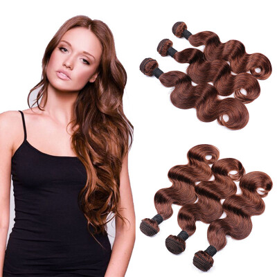 

8A Honey Blonde Brazilian body wave 3 Bundles 4 color Brazilian Virgin Hair Mink Blonde body Hair Extensions