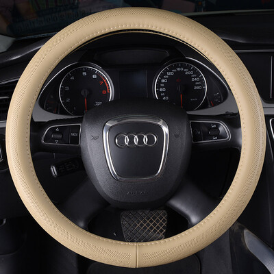 

Antarctic (Nanjiren) car steering wheel car with the first layer of leather leather handle universal four seasons coffee color