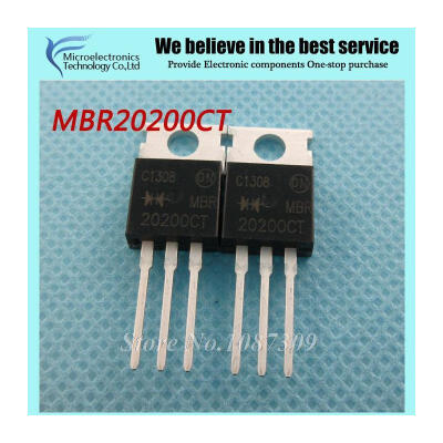 

20pcs free shipping MBR20200CT MBR20200 MBR20200C Schottky & Rectifiers 20 Amp 200 Volt Dual TO-220 new original