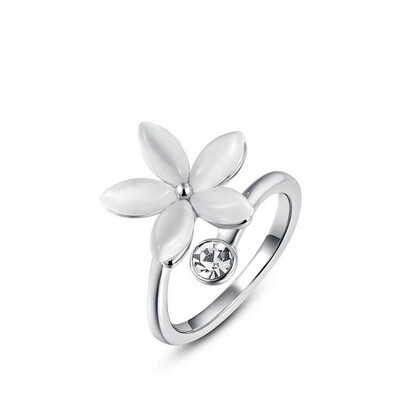 

Yoursfs Fashion Vintage Cute Rhinestone Flower Opening Rings Jewelry Hot Selling Accessories For Women Dropshipping