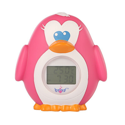 

Dream days source cartoon electronic thermometer baby thermometer little penguin (baby bath toys room temperature clock alarm tricolor backlight) MTY-808