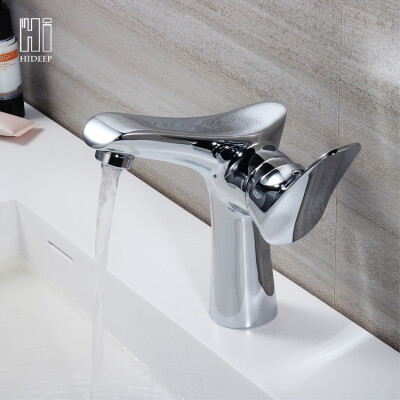 

HIDEEP modern design Bathroom faucet brass basin faucet Cold and hot water