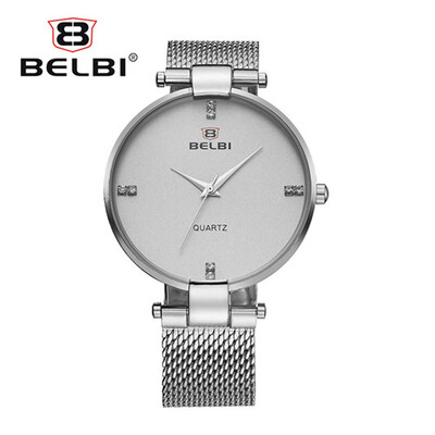 

Simple Men Watches Fashion Ultra-thin Steel Quartz Waterproof Male Watches China Famous Wristwatch Brand BELBI Relogio Masculino