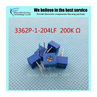 

10Pcs/Lot 3362P-1-204LF 3362P 204 200K ohm Trimpot Trimmer Potentiometer Variable resistor new original