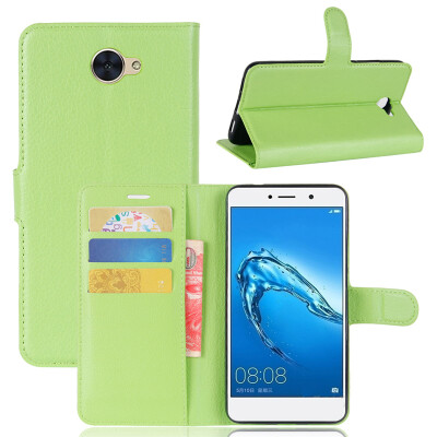 

GANGXUN Huawei Y7 Case High Quality PU Leather Flip Cover Kickstand Anti-shock Wallet Case for Huawei Y7