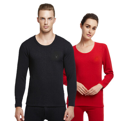 

Playboy mens thermal underwear thickening plus velvet warm suit mens autumn clothes long pants black