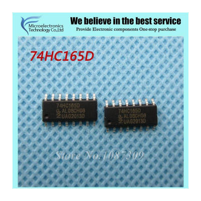 

20pcs free shipping 74HC165D 74HC165 SN74HC165D SOP-16 Counter Shift Registers 8-Bit Parallel-Load new original