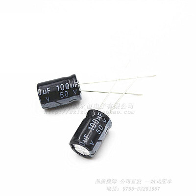 

50pcs/lot 50V100UF 8*12mm 100UF 50V 8*12 Electrolytic capacitor new original free shipping