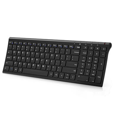 

BOW HW193C rechargeable metal game office wireless keyboard black
