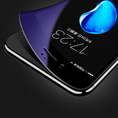 

2-piece-3D anti-blue full-screen Smorss iphone7 6S 6 tempered film Apple 7Plus full-screen full coverage of mobile phone film for 6 6S black