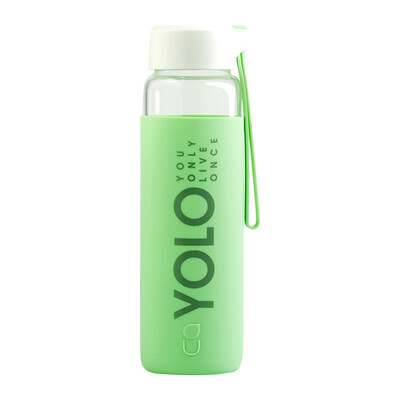 

Excellent Unibott glass cup Jingdong self-made cold kettle glass Deli attitude large capacity glass 500ml light green