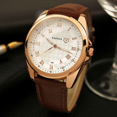 

YAZOLE Luxury Fashion Gold Wristwatch 2017 Men Watches Top Famous Brand Male Clock Quartz Watch Elegant Watch