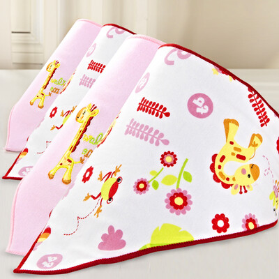

Fisher-Price Feixue children&39s towel home textile suit baby saliva towel baby triangle four powder 45 29 29