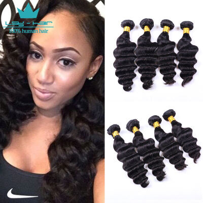 

Brazilian Virgin Hair Loose Deep 4 Bundles Loose Deep Wave Brazilian Hair 9A Grade 100% Uprocessed Virgin Hair Cheap Bundles