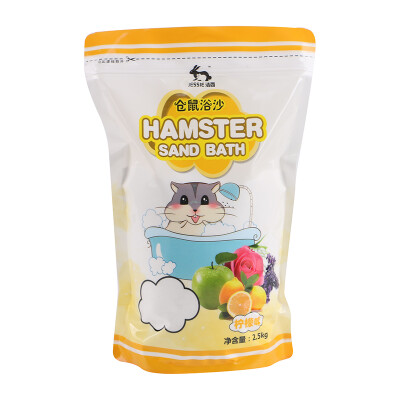 

Jesse JESSIE Hamster Baths 1kg Gold Bear Bubble Bath Sand Bath Hammura Urine Shampoo with Lemon Flavor