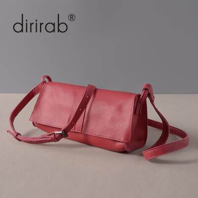 

Dirirab genuine leather women's handbags small square bag European and American fashion shoulder oblique cross bag