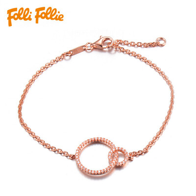 

Folli Follie Lady Fuli Li Rose gold plated round bracelet 3B16S041RC