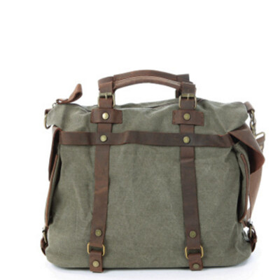 

Men fashion casual canvas bag retro mad horse shoulder Messenger bag as gift for men