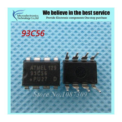 

10PCS free shipping AT93C56 93C56 DIP-8 EEPROM (256x8)/(128x16) 2K new original