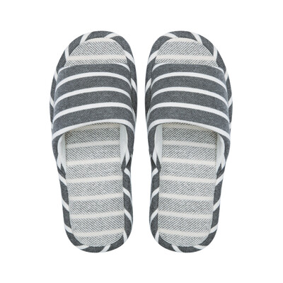 

Jingdong supermarket Hommy couple home Qiao cotton slippers soft floor wood floor slippers female light gray 39-40 HM1715