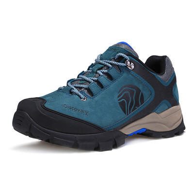 

Discovery outdoor autumn&winter men&39s warm anti-skid wear leather shoes hiking shoes hiking shoes DFAA91002 possession of blue 41