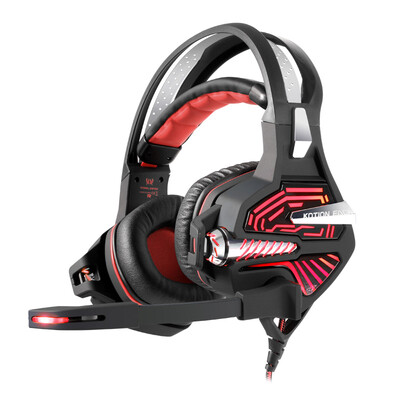 

Поскольку Чжо (KOTION КАЖДОЙ) GS100 игровой игровой гарнитуры 7.1 вибрации гарнитура ноутбук настольный компьютер гарнитура с микрофоном бас темно-красный