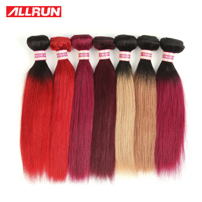 

7 Colors Brazilian Virgin Hair Straight 4 pcs Burgundy,Red,118,T1b/Red,Ombre Human Hair Extensions Brazilian Hair Weave Bundles