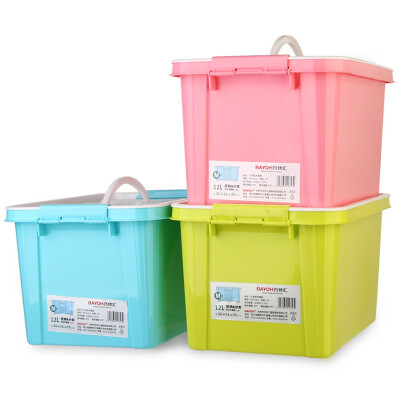 

Baiyouhui BAYOH 12L portable plastic storage box storage box storage box small medicine box three packs BYH-1353