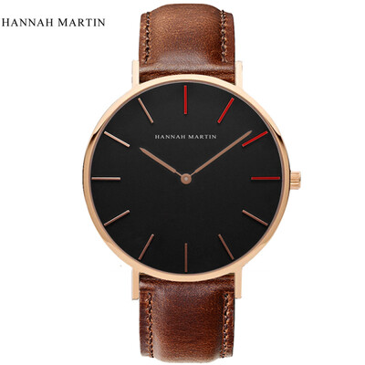 

HANNAH MARTIN Women Casual Watch Ladies Nylon Simple Clock Top Brand Mens Sport Watches