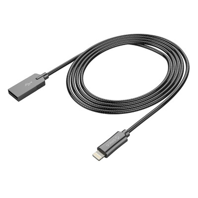 

ORICO LTS-10 Apple 5S / 6S / 7plus data cable iphone charging data cable zinc alloy stainless steel braided mobile phone flat 1m black