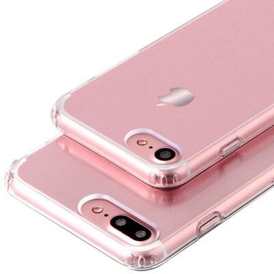 

[2 оболочки 1 фильм - экономичное оборудование] Mei Yi Apple iPhone7 Plus / 8plus мобильный телефон чехол защитная крышка против шок мягкие и жесткие наборы из 5,5 дюймов прозрачный белый