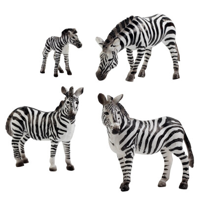 

SURPRESA V Animal Set Toy Gift for Kids Zebra clan 4pieces of one set