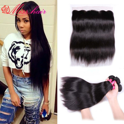 

Indian Straight Virgin Hair With Closure 3 Bundles 13X4 Indian Straight Hair With Closure Cheap Straight Human Hair With Closure