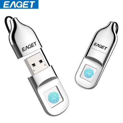 

EAGET FU5 32GB fingerprint encryption flash disk data security ffice metal silver