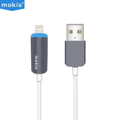 

Mopex Apple LED data cable charging line Lightning lightning interface data cable power cord 1 meter white for iphone7 6plus 5s etc