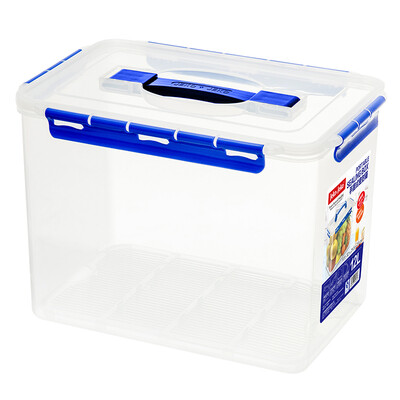 

JEKO&JEKO plastic tabletop small transparent storage box 5L 4 Pack toy storage box snack storage box portable storage box SWB-5276