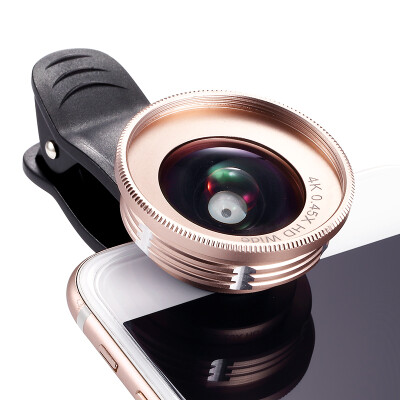 

Chuang (cherllo) 039 mobile phone lens wide-angle / macro / CPL set champagne gold apple iphone Huawei millet general high-definition self-portrait camera SLR external camera