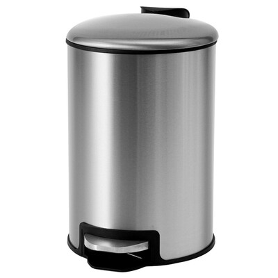 

Ou Runzhe slow down the quiet trash cans 12L stainless steel waste paper bucket comes with plastic bags patent