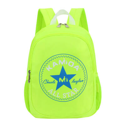 

KAMIDA children&39s school bag primary school students backpack 1 - 3 - 6 grade male&female five-pointed book bag green trumpet bag415