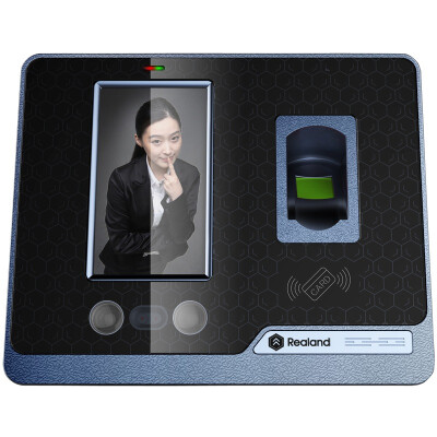 

True (realand) F300 face fingerprint sensor card attendance / facial fingerprint mixed recognition / face fingerprint card touch screen punch card machine / fast / large capacity / touch screen