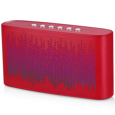 

Landscape SANSUI T12 Bluetooth Speaker Spectrum Lights Mini Audio Phone Portable Subwoofer Card Radio Red