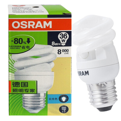 

OSRAM полно спиральные энергосберегающие лампы 8W дневной свет E27