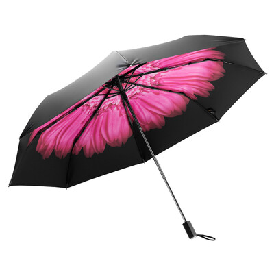 

BANANA UNDER Three-folding Umbrella small Black Umbrella Sun-protection