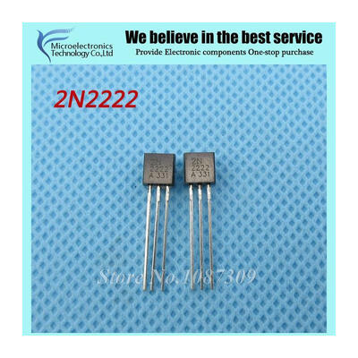 

100pcs free shipping 2N2222 2N2222A TO-92 40V 08A NPN switng transistors new original
