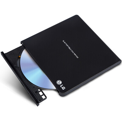 

LG 8x USB20 External DVD Drive Recorder Black Compatible with Windows 8&MAC OS GP65NB60